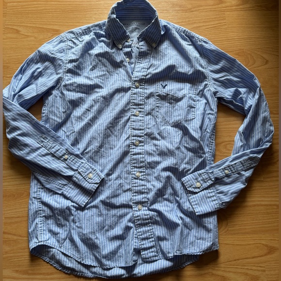 American Eagle Outfitters Other - Men’s Vintage Y2K American Eagle Button Down Retro Casual Frat Worn Cotton